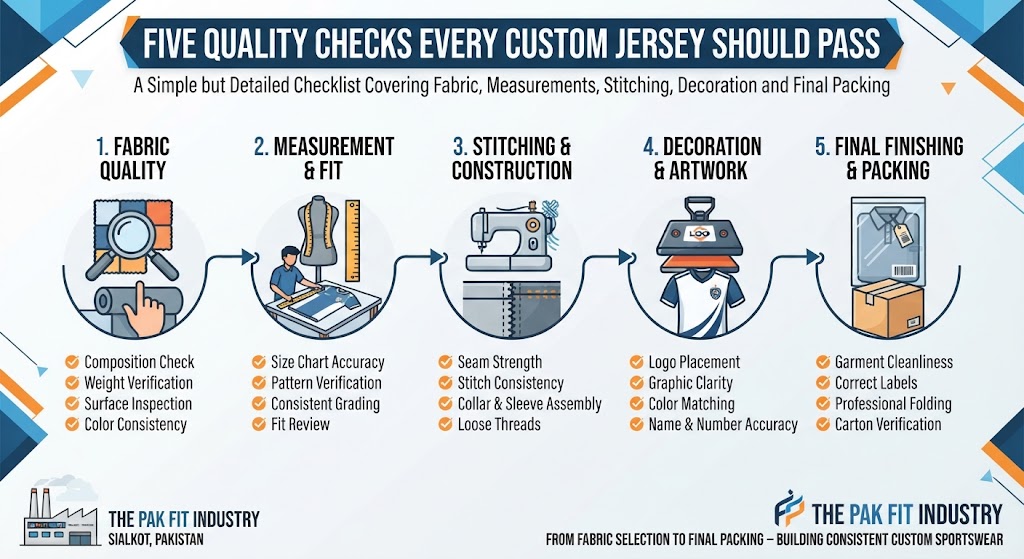 Five quality checks every custom jersey should pass